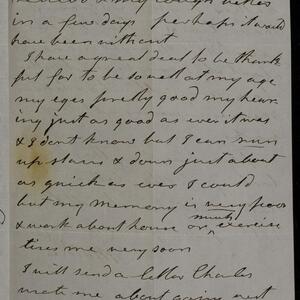 a page of handwritten text