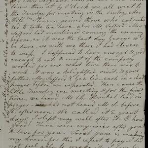 a page of handwritten text
