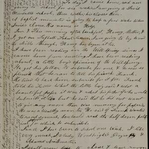 a page of handwritten text