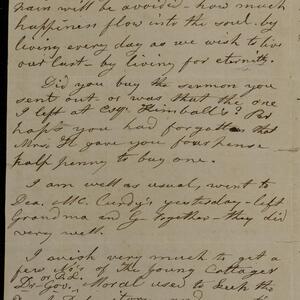 a page of handwritten text