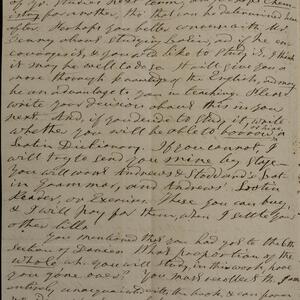 a page of handwritten text