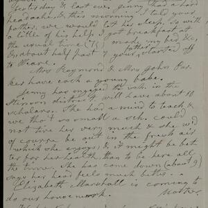 a page of handwritten text