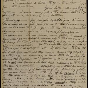 a page of handwritten text