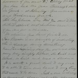 a page of handwritten text