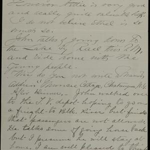 a page of handwritten text