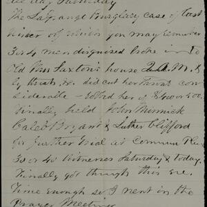 a page of handwritten text