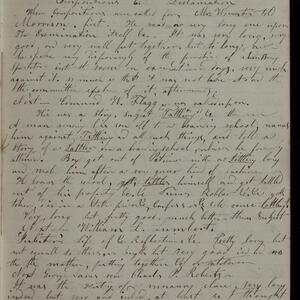 a page of handwritten text