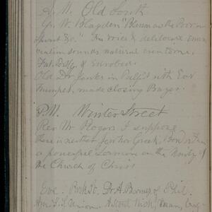 a page of handwritten text