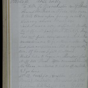 a page of handwritten text