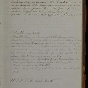 a page of handwritten text