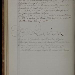 a page of handwritten text