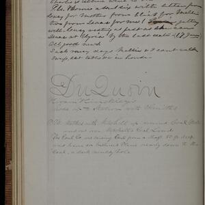 a page of handwritten text