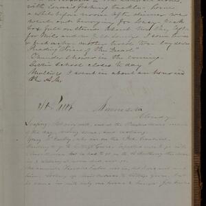 a page of handwritten text