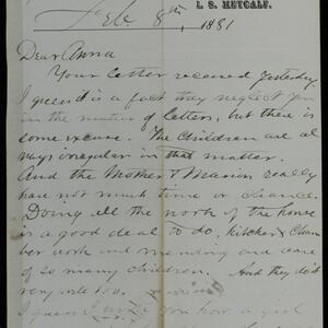 a page of handwritten text