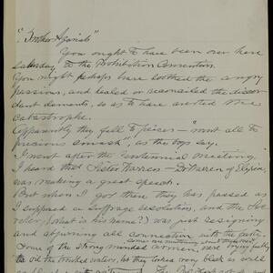 a page of handwritten text