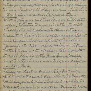 a page of handwritten text