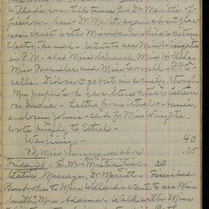 a page of handwritten text