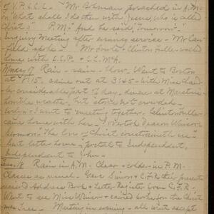 a page of handwritten text