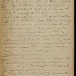 a page of handwritten text