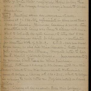 a page of handwritten text