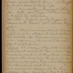 a page of handwritten text