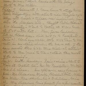 a page of handwritten text