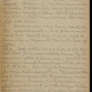 a page of handwritten text