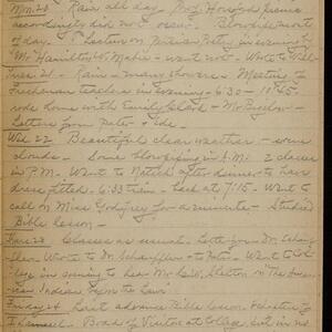 a page of handwritten text