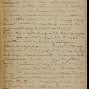 a page of handwritten text