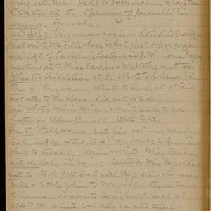 a page of handwritten text