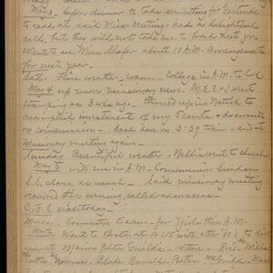 a page of handwritten text