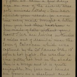 a page of handwritten text