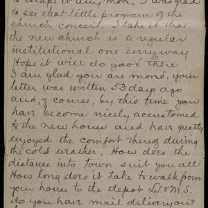 a page of handwritten text