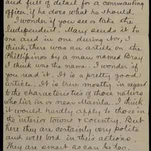 a page of handwritten text
