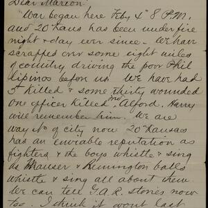 a page of handwritten text