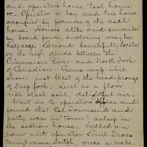 a page of handwritten text
