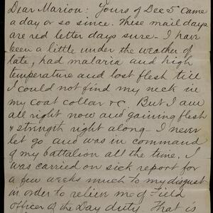 a page of handwritten text