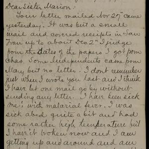 a page of handwritten text