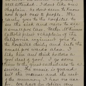 a page of handwritten text
