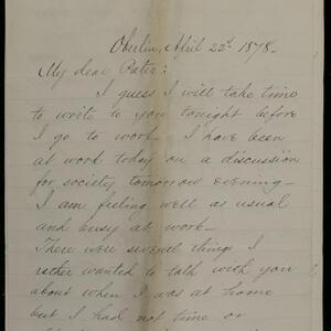 a page of handwritten text