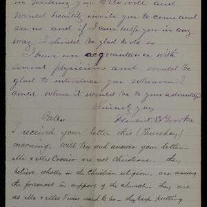 a page of handwritten text