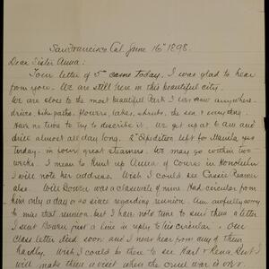 a page of handwritten text