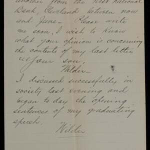a page of handwritten text