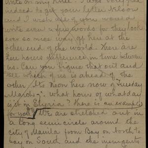 a page of handwritten text
