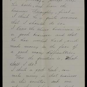 a page of handwritten text