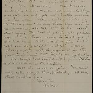 a page of handwritten text