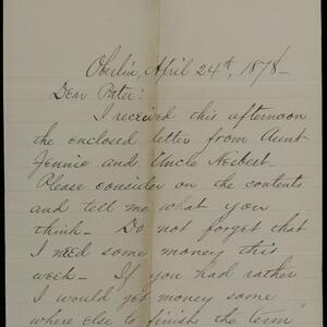 a page of handwritten text