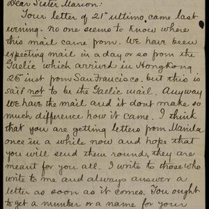 a page of handwritten text