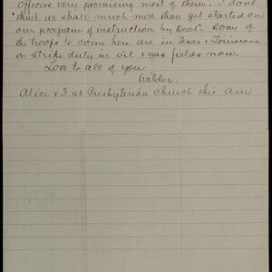 a page of handwritten text