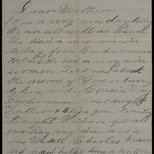 a page of handwritten text